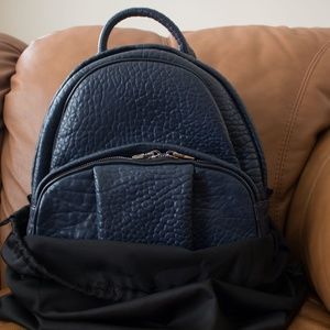 Alexander Wang Leather Dumbo Backpack in Neptune